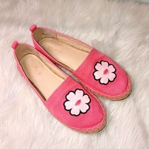 Kate Spade New York Pink Gavyn Peony Canvas Espadillas